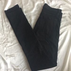 Reformation mid rise black skinny jeans